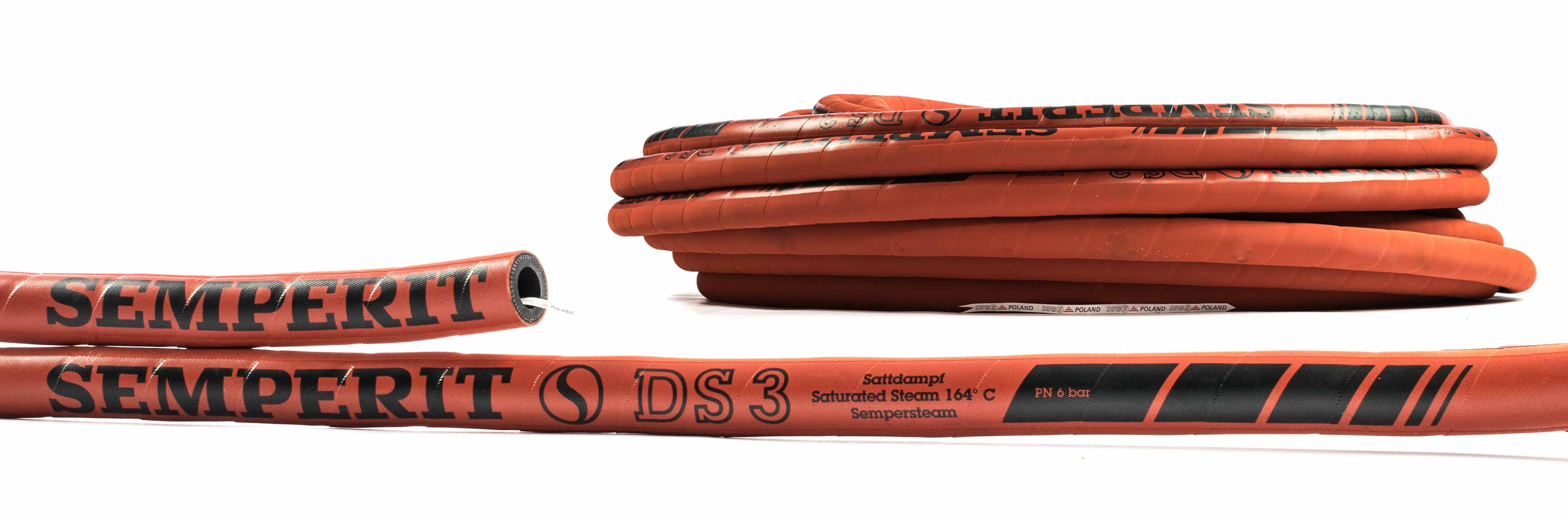 Wąż przemysłowy do pary i gorącej wody DS3 Semperit